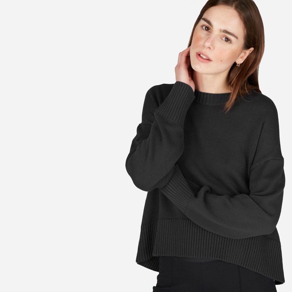 Everlane Soft Cotton Square Crew Size M